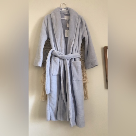 NWT Haven Well Within Dreamy Soft Plushy Robe in Heron Light Blue Size XS - Picture 2 of 3